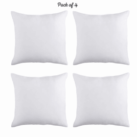 Ecofriendly Cotton Throw Pillow Insert (Set of 4)