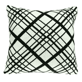 Parkland Collection Misa Black and White Throw Pillow