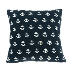 Parkland Collection Andrea Nautical Blue Throw Pillow