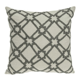 Parkland Collection Cora Beige Throw Pillow