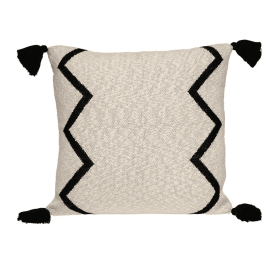 Parkland Collection Zinga Transitional Cream Throw Pillow