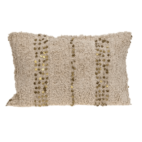 Parkland Collection Acacia Balm Transitional Beige Throw Pillow