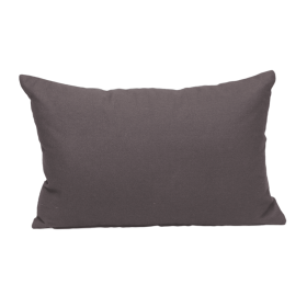 Parkland Collection Transitional Solid Charcol 18" x 12" Pillow