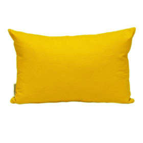 Parkland Collection Transitional Solid Yellow 18" x 12" Pillow