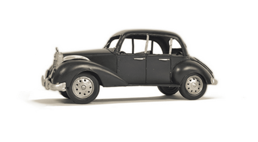 1937 Plymouth P4 Deluxe Black Metal Model Car