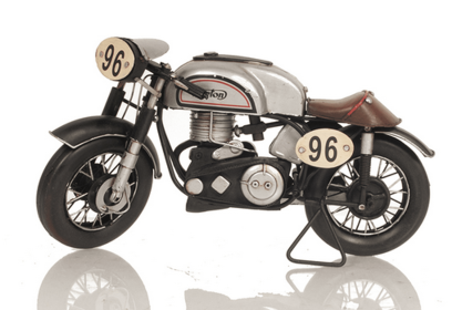 Metal 1952 Norton Manx British Model Racing Motorcyle- 1:8 Scale