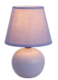 Simple Designs  Mini Ceramic Globe Table Lamp