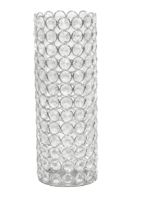 Elegant Designs Elipse Crystal  Decorative Vase, 11.25 Inch