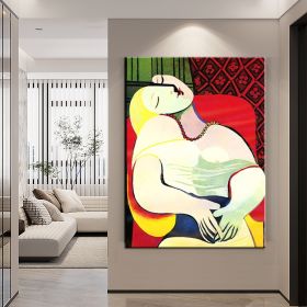 Hand Painted Oil Painting Pablo Picasso After the Original Painting Small the Dream Living Room Hallway Bedroom Luxurious Decorative Painting - 60X90c