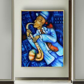 Hand Painted Oil Painting Abstract Wall Painting- musician Portrait Oil Painting On Canvas - Wall Art Picture -Acrylic Texture Home Decor - 50X70cm -