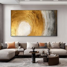 Hand Painted Oil Painting Abstract Gold Texture Oil Painting on Canvas Original Minimalist Art Golden Decor Custom Painting Living Room Home Decor - 4