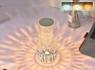 Vase Shape Atmosphere Crystal Lamp Romantic Bedside Diamond Table Lamp Home Christmas Decorations LED Lights - USB - Charging 3colors