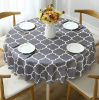 Tablecloth For Round Tables Waterproof Satin Resistant Washable Dining Table Protector - 152*152cm - gray