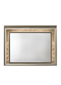 ACME Skylar Mirror w/LED, LED & Dark Champagne 25324 - as Pic