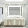 48X36 inch Bathroom Led Classy Vanity Mirror with High Lumen,Dimmable Touch,Wall Switch Control, Anti-Fog ,CRI 90 Adjustable 3000K-4500K-6000K ,IP54 W