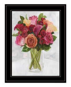 "Vases with Flowers II" by Stellar Design Studio, Ready to Hang Framed Print, Black Frame - as Pic