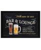 "Welcome to Our Bar" by Artisan Debbie Dewitt, Ready to Hang Framed Print, Black Frame - as Pic