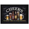 "Cheers" by Artisan Debbie Dewitt, Ready to Hang Framed Print, Black Frame - as Pic