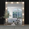 Champagne Silver Mirror with LED Lights - as Pic