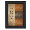 "Love" By Lauren Rader, Printed Wall Art, Ready To Hang Framed Poster, Black Frame - as Pic