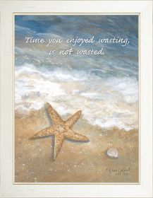 "Time Wasted" By Annie LaPoint, Printed Wall Art, Ready To Hang Framed Poster, White Frame - as Pic