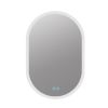 32X20 Inch Bathroom Mirror with Lights, Anti Fog Dimmable LED Mirror for Wall Touch Control, Frameless Oval Smart Vanity Mirror Vertical Hanging - as