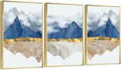 Framed Canvas Wall ArtOil Paintings Impressionism Aesthetic Prints Canvas Paintings for Living Room Bedroom Office Home; 3 Panels - 12*16