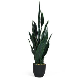 35.5" Indoor-Outdoor Artificial Fake Snake Plant - HW63229