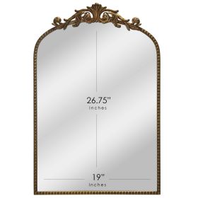 Arch Metal Wall Mirror D√©cor in Gold - Gold