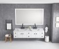 84*48 LED Lighted Bathroom Wall Mounted Mirror with High Lumen+Anti-Fog Separately Control bedroom full-length mirror bathroom led mirror hair salon m