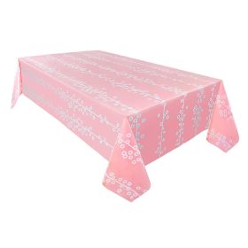 Rectangular Shape Disposable Plastic Tablecloth - As pic show - Plastic Tablecloth