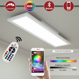 18W RGB LED Ceiling Light with Remote Control - as show