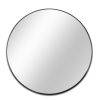 Black 32 IN Metal Round mirror - as Pic