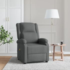 Massage Chair Dark Gray Fabric - Gray