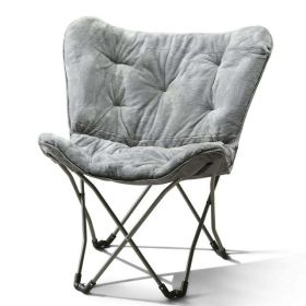 Comforts Adult Folding Butterfly Chair - Gray