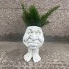 1pc Resin Planter Statue Vase, Outdoor Garden Ornaments Patio Lawn Garden Yard Entry Door Decor - Ollie Beard