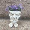 1pc Resin Planter Statue Vase, Outdoor Garden Ornaments Patio Lawn Garden Yard Entry Door Decor - Angry Margaret