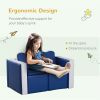 Kids 2-in-1 Sofa Sets-Blue - as picture