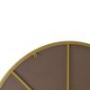 Wall Mirror 39 Inch Gold Circular Mirror Metal Framed Mirror Round Vanity Mirror Dressing Mirror, for Bathroom, Living Room, Bedroom Wall Decor - as P