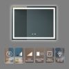 48X36 inch Bathroom Led Classy Vanity Mirror with High Lumen,Dimmable Touch,Wall Switch Control, Anti-Fog ,CRI 90 Adjustable 3000K-4500K-6000K ,IP54 W