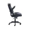 Air Lumbar Bonded Leather Manager Office Chair - Black