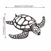 1pc, Metal Sea Turtle Ornament Beach Theme Decor Wall Art Decorations Wall Hanging For Indoor Living Room Decor - Blue - 15.75inch√ó14.57inch