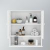 Bathroom Wall Cabinet with Doule Mirror Doors and Shelvs - as Pic