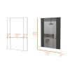 Barrington Rectangle Mirror Black Wengue - as Pic