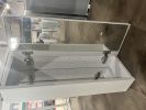 30x10 inch White Medicine Cabinet With Storage Aluminum Bathroom Medicine Cabinets Mirror Adjustable Glass Shelves Right Open - as Pic