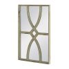 16" x 23" Rectangular Wooden Wall Mirrors with Distressed White Frame, Vertical or Horizontal, Home Decor for Living Room, Set of 2 - as Pic