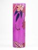 Bright autumn | Art decorated glass vase | Glass vase for flowers | Cylinder Vase | Interior Design | Home Decor | Large Floor Vase 16 inch - Purple -