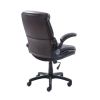 Air Lumbar Bonded Leather Manager Office Chair - Brown