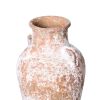 Artisan Ceramic Aged Terracotta Vase - Country Charm for Your Home - as Pic