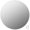 Wall Mirror 15.7" Round Glass - Silver